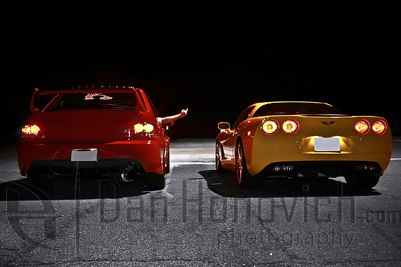 EVO vs Corvette